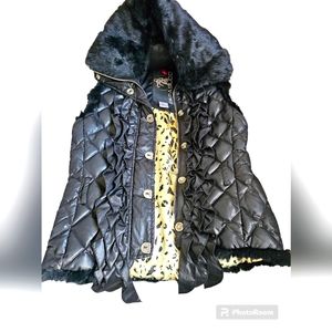Parasuco bomber vest with rabbit fur